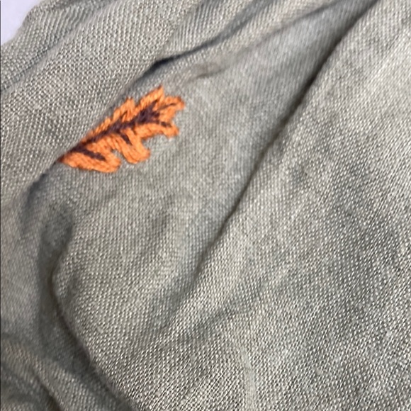 All the Beautiful Linen Kids Olive Green Embroidered Bloomers Size 1-2 - Picture 6 of 10